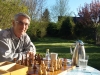Bernd Rabe spielt nun viel Schach - gegen sich selber...