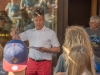 Einweisung der Hlfer durch Regattaleiter Bernd Klose