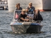die Presse auf dem Wasser unterwegs