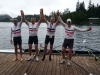 MM4xE auf dem Siegersteg, Georg, Bernd, Gunnar und Rolf
