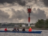 Sammeln vor der Schleuseneinfahrt
